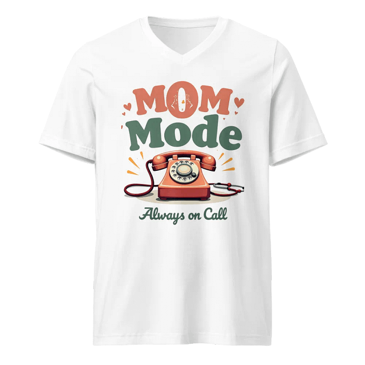 Vintage Mom Mode V-Neck Tee product image (5)