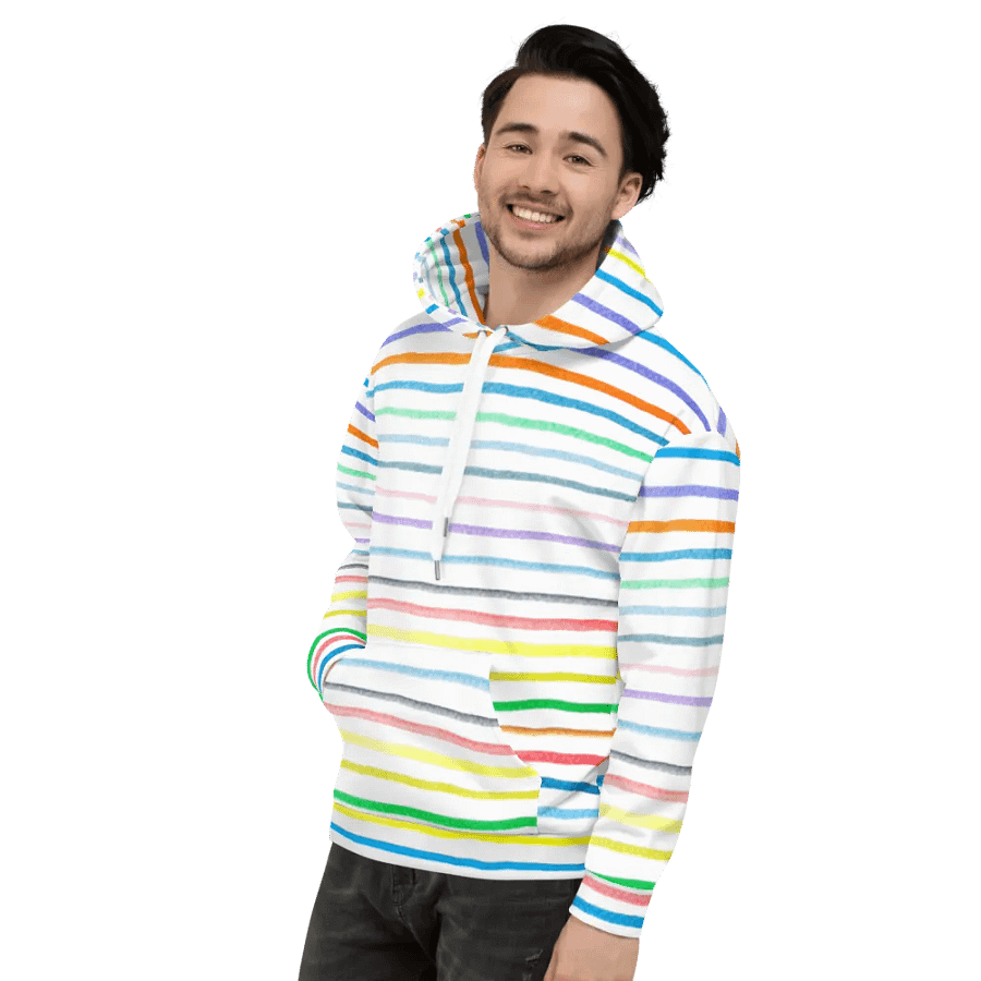 Vibrant Lines Unisex Hoodie product image (5)