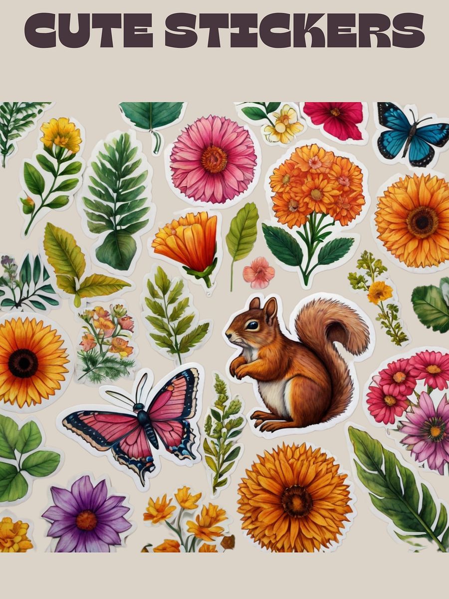 Cute Printable bundle Sticker Sheets product image (4)