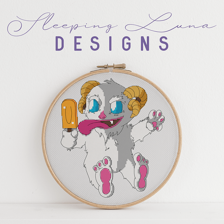 Baby Yeti Cross Stitch Pattern product image (2)