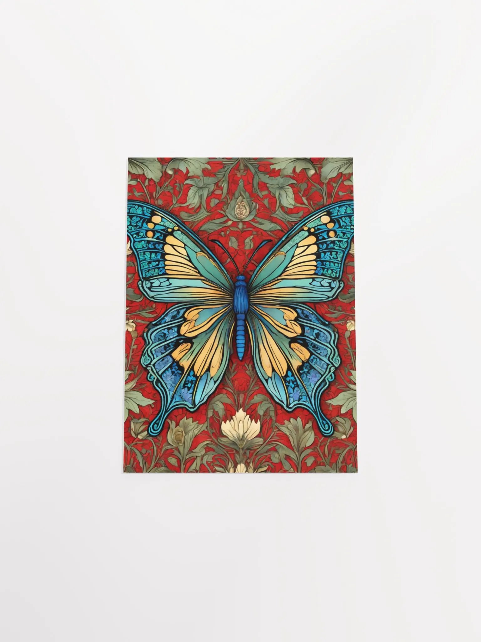 William Morris Inspired Butterfly Five Poster 5x7 inches product image (4)