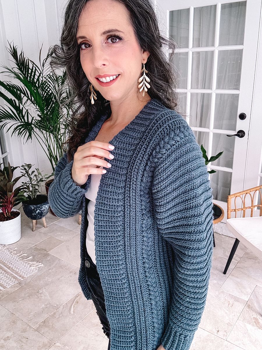 Autumn Wheat Crochet Cardigan Pattern (9 sizes) product image (5)