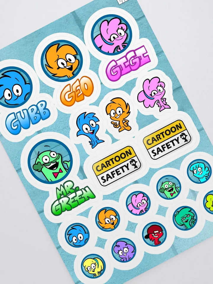 Cartoon Safety Sticker Sheet product image (1)