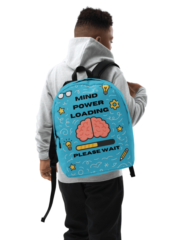 Mind Power Loading… Please Wait Backpack(Summer Sky Blue) product image (1)