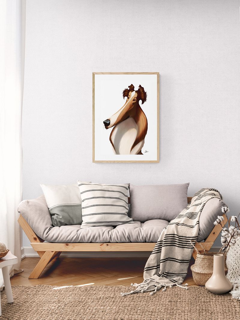 Dog Breeds: Rough Collie Print
