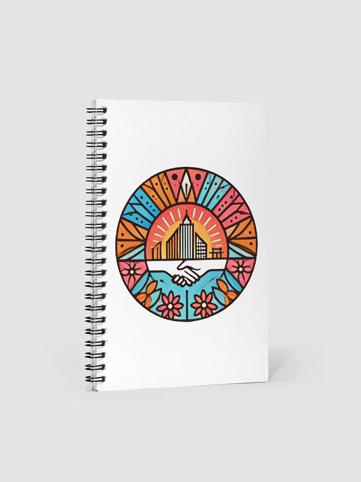 Sunlit Handshake Spiral Notebook product image (1)