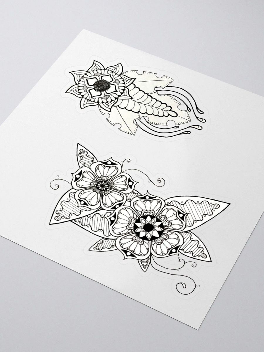 Intricate Floral Kiss-Cut Sticker Collection product image (9)
