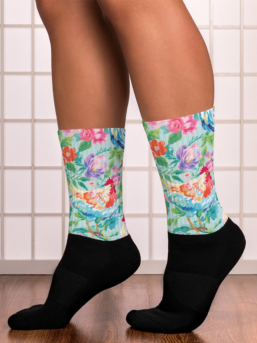 Floral Chicken Socks product image (1)