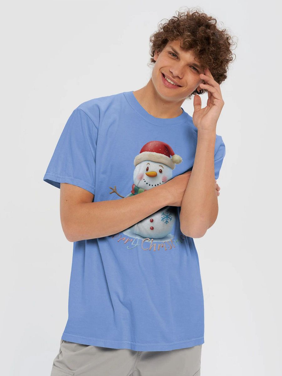 Cheerful Snowman Merry Christmas T-Shirt product image (31)