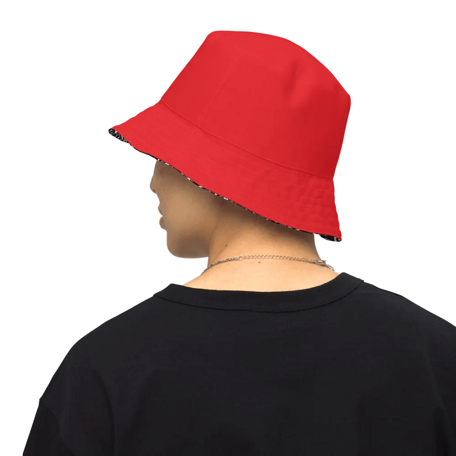 Black Paisley Dreams Reversible Bucket Hat product image (10)