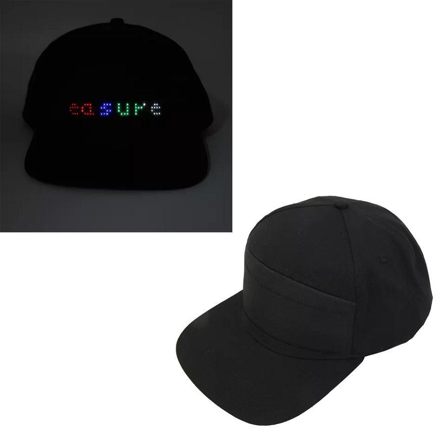 (Black Hat) LED Baseball Cap APP Control Programmable LED Hat product image (4)