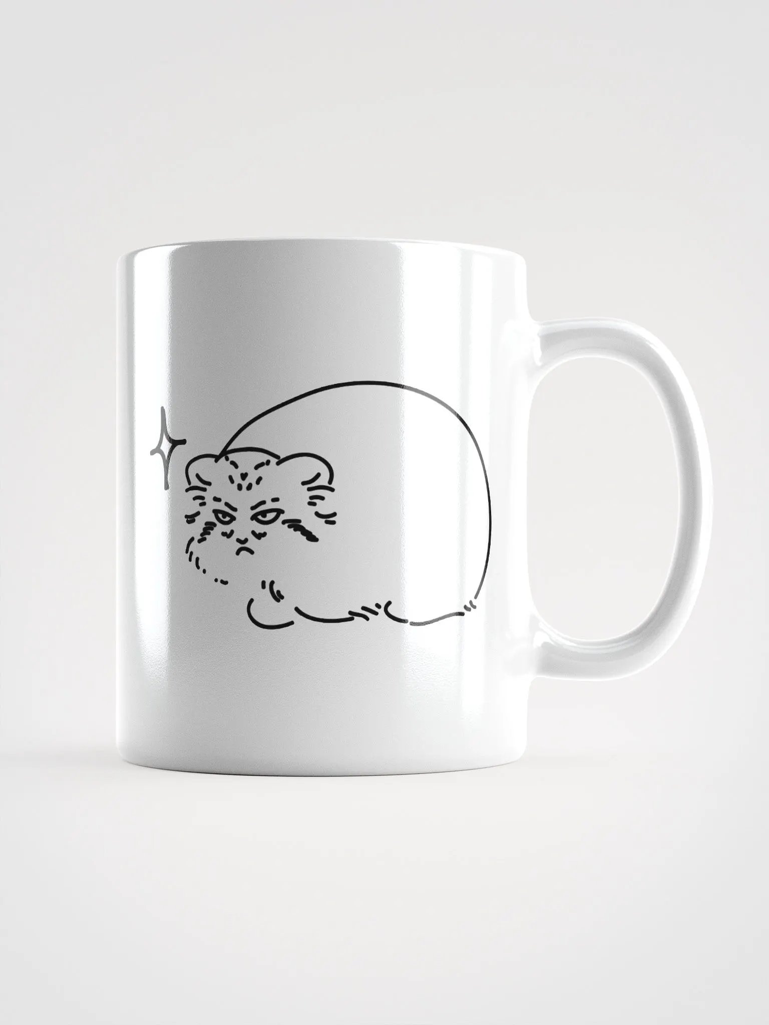 Grumpy Manul - White Mug product image (3)