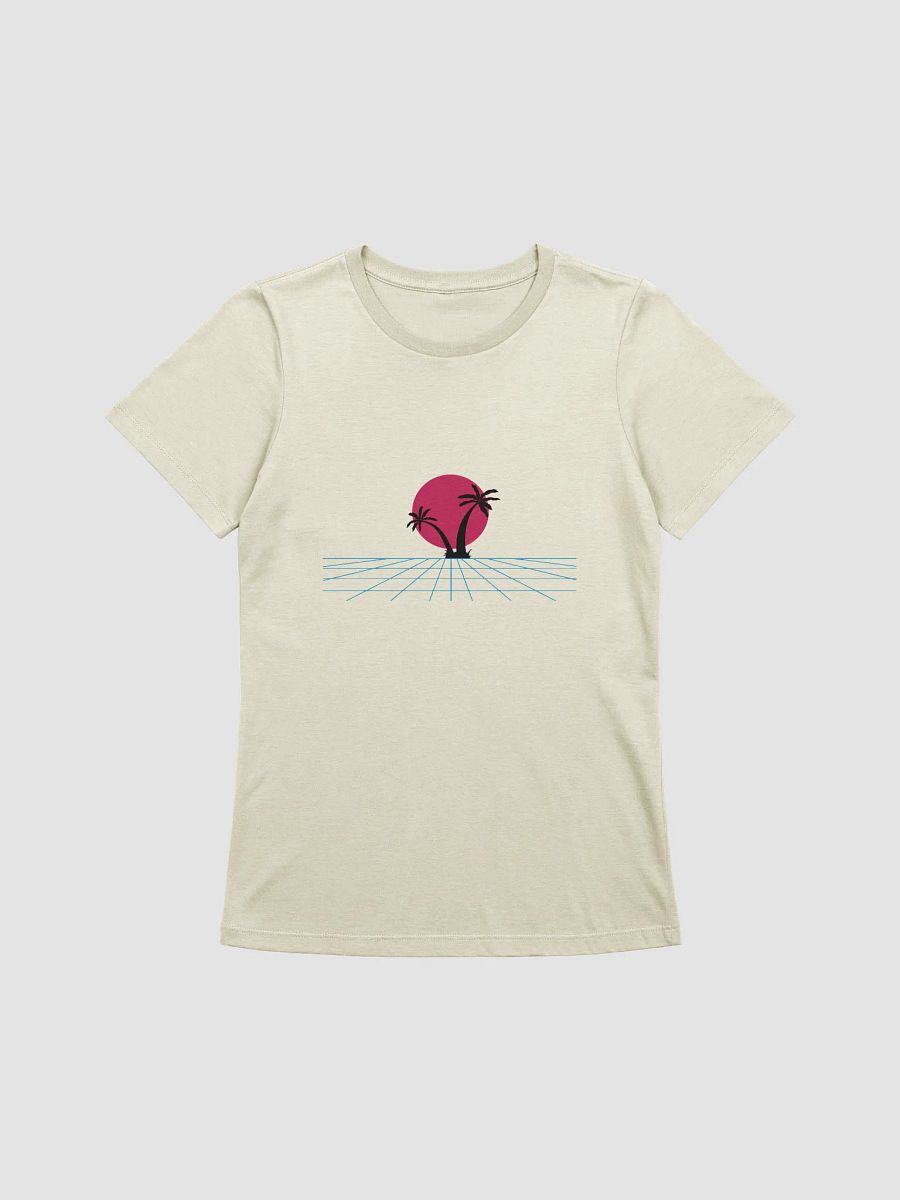 Retro Sunset Palm Trees Women's Relaxed T-Shirt product image (1)