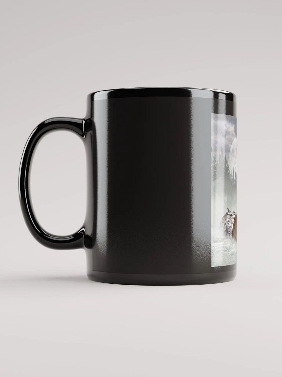 Moonlit Guardian Black Glossy Mug product image (11)