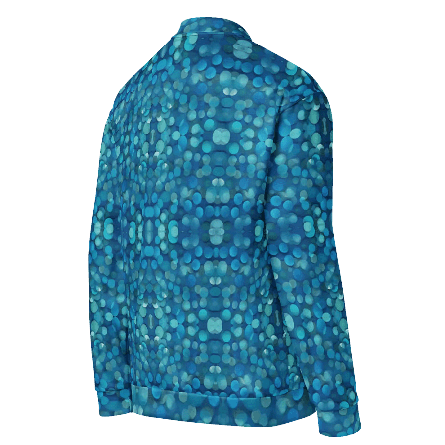 Blue Mosaic Dreams Bomber Jacket product image (8)