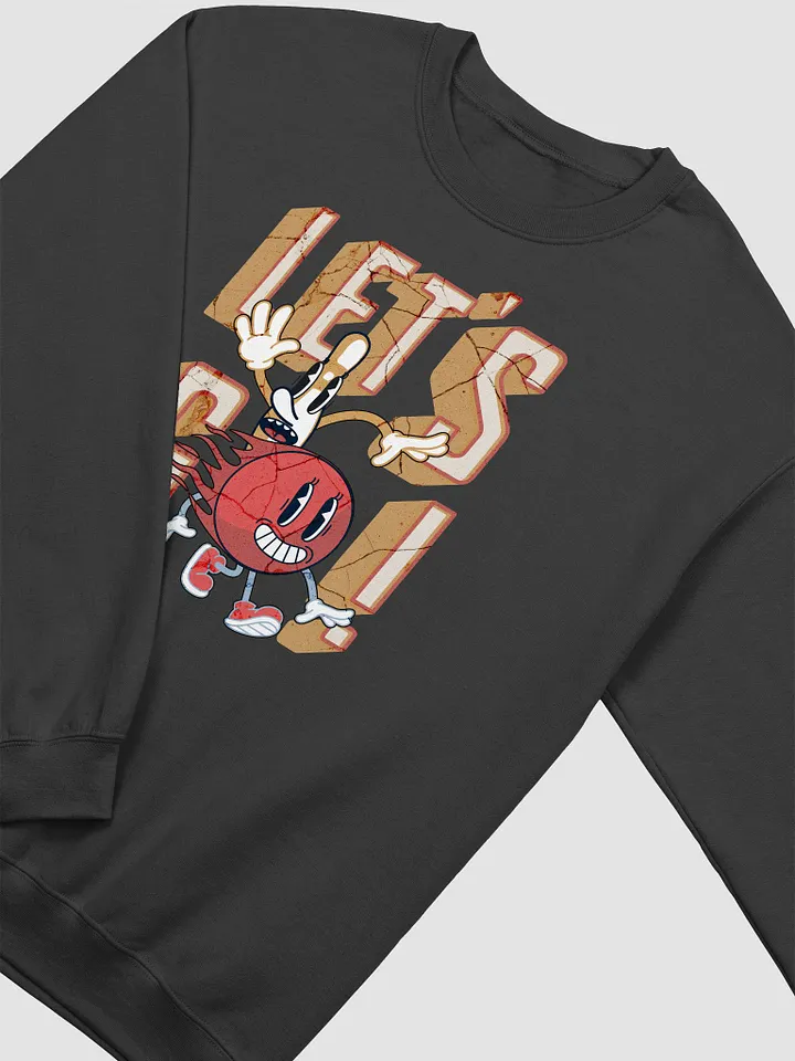 Lets Go Mascot Bowling Vintage Cartoon Duo Crewneck Sweatshirt product image (2)