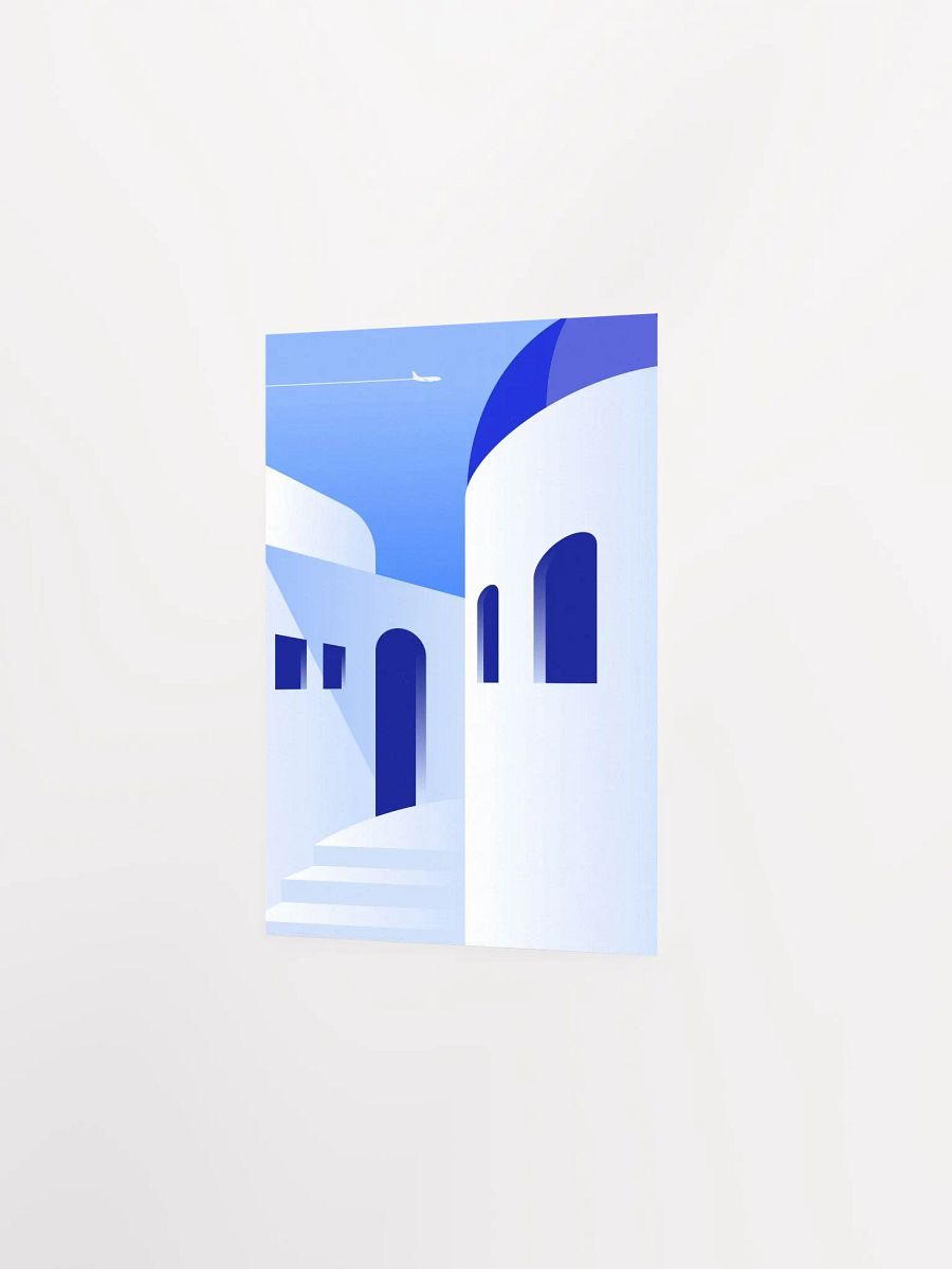 Boho travel art. Santorini, Greece poster — boho travel poster product image (7)