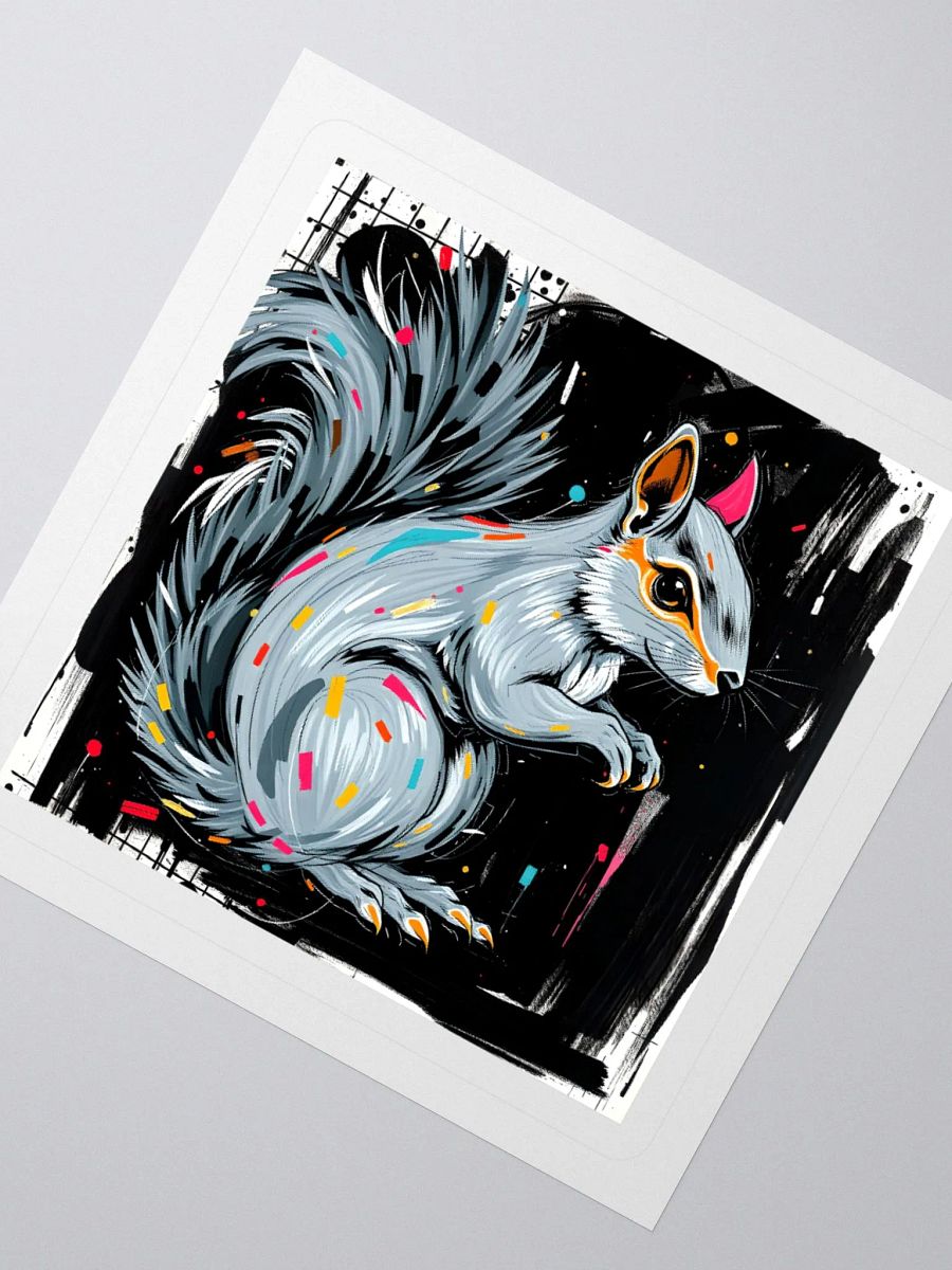 Vibrant Squirrel Kiss Cut Stickers product image (4)