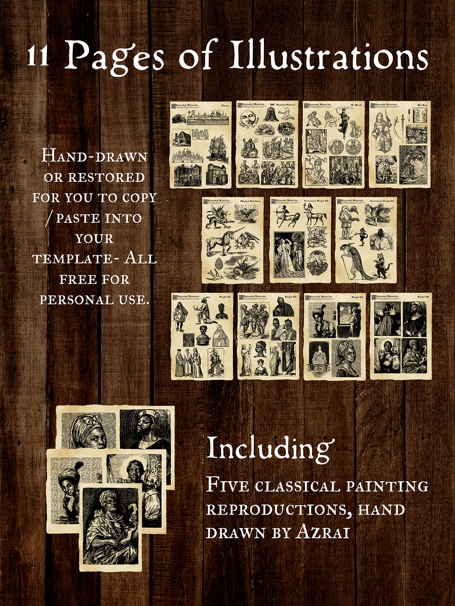 Editable Fantasy Newspaper Template - "The Sending Stone" product image (3)