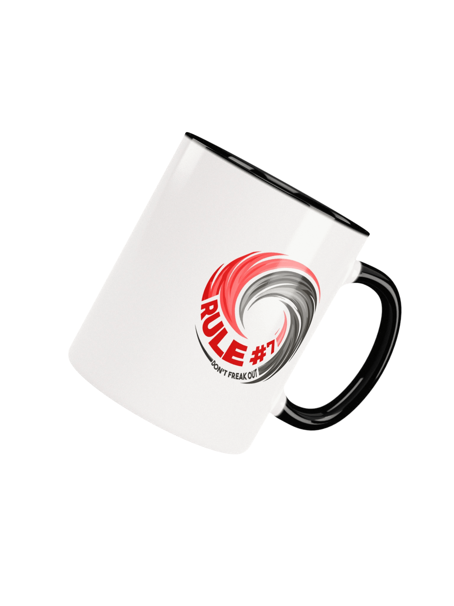 Rule #7 Ceramic Mug Pewter and Red product image (25)