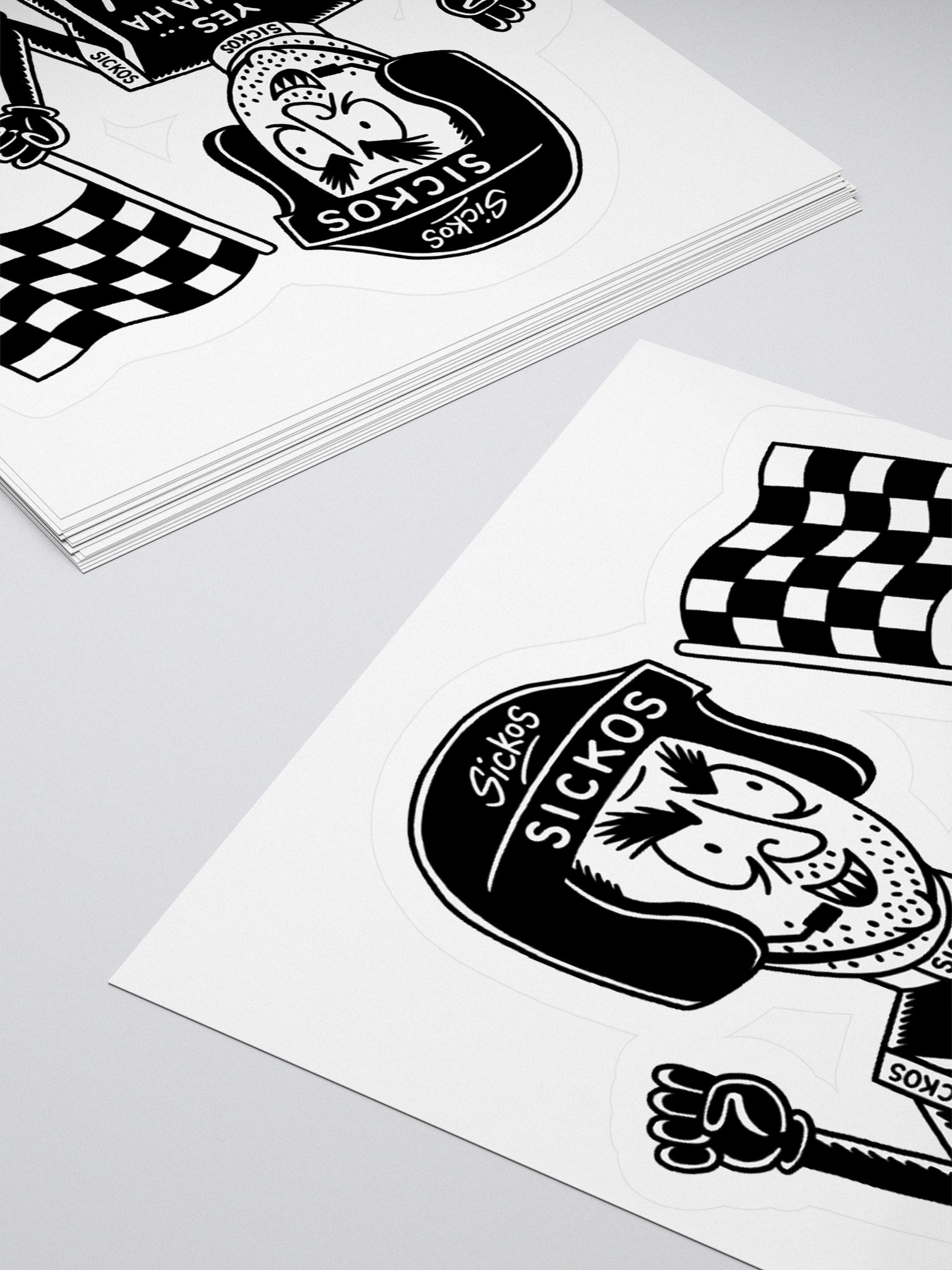 Sickos Racecar Driver Sticker (3 Sizes) product image (12)