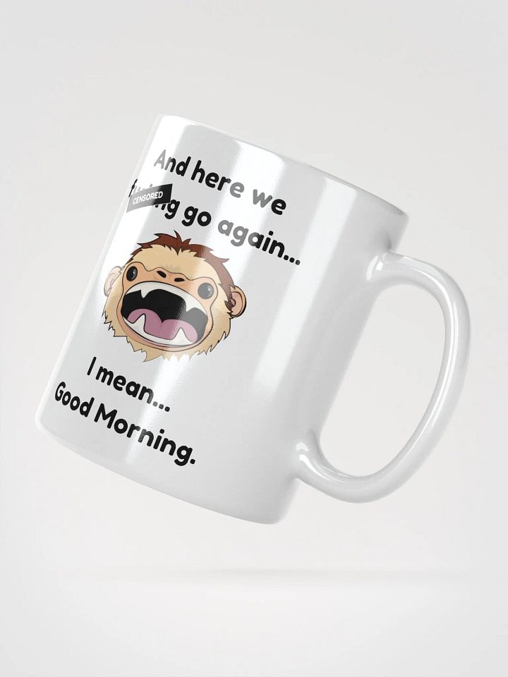 CENSORED (Black Bar) Here we f-king go again... White Mug product image (2)