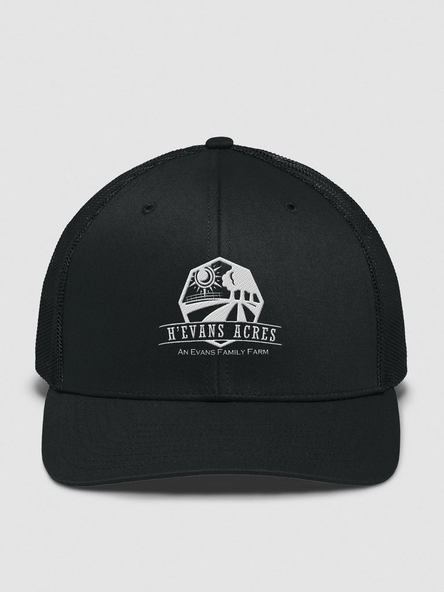 H'Evans Acres White Logo Hat product image (1)