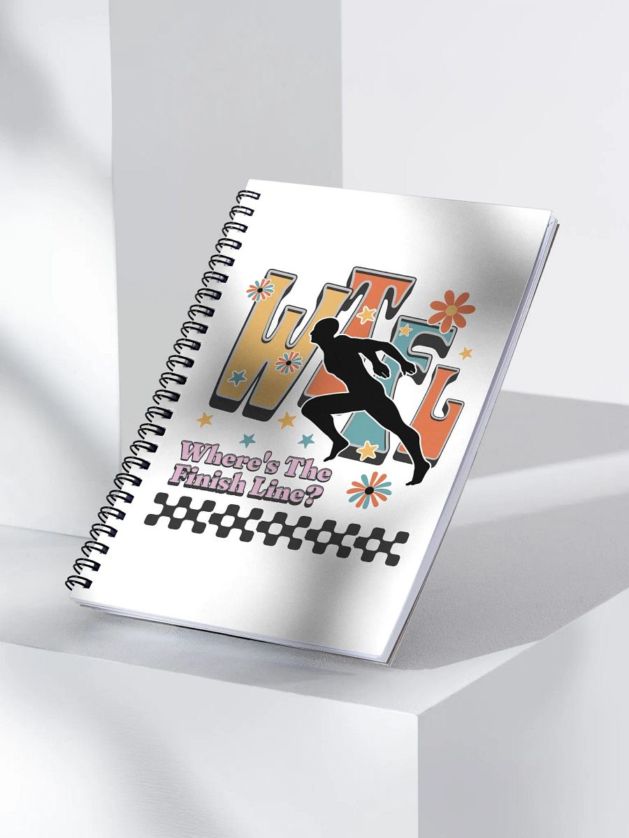 WTFL Wheres The Finish Line Floral Finish Line Notebook product image (2)