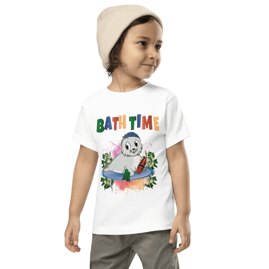 Bath Time Funny Colorful Bella +Canvas Toddler T-Shirt – Funny Shirt & Gift for Kids product image (7)