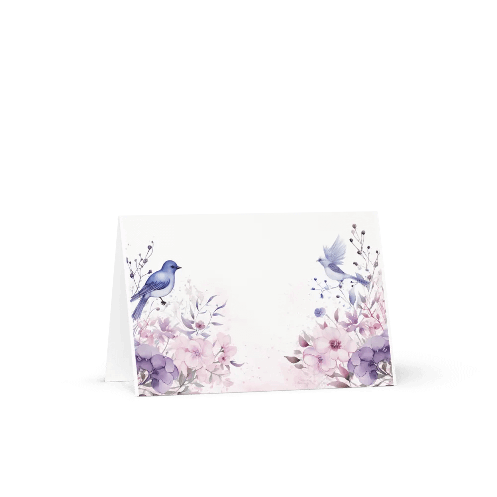 All-Occasion Greeting Card: Watercolor Birds and Florals product image (1)