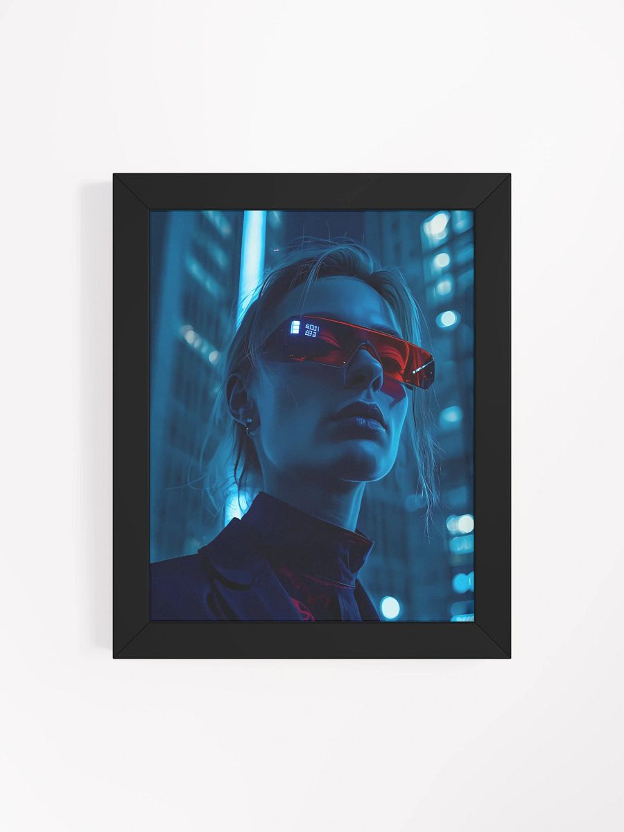 Cyberpunk Visionary Red Sunglasses Poster product image (5)