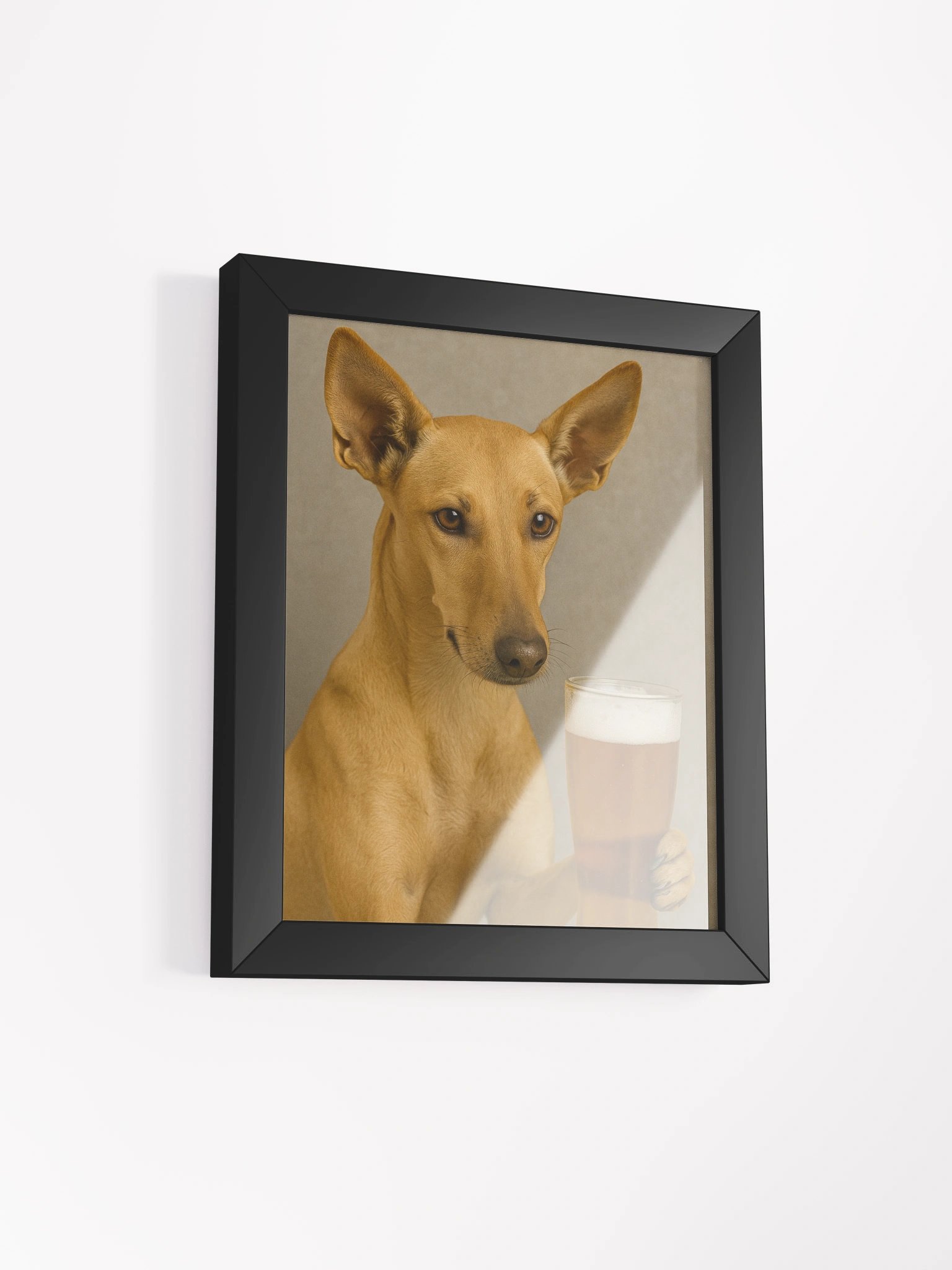 Funny Potcake Dog Art Print - Humorous Canine Beer Lover Wall Decor product image (24)