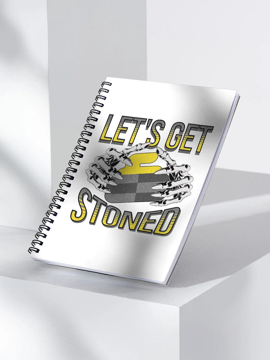 Lets Get Stoned Curling Ethereal Hands Spiral Notebook product image (3)