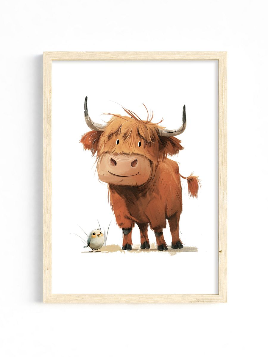 Highland Cow and Best Friend, Farm Themed Nursery product image (33)