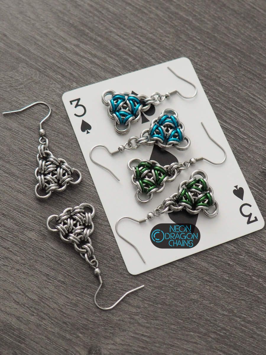 Atomic Triangle Earrings product image (2)