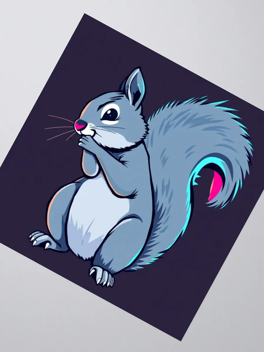 Whimsical Squirrel Kiss Cut Stickers product image (5)