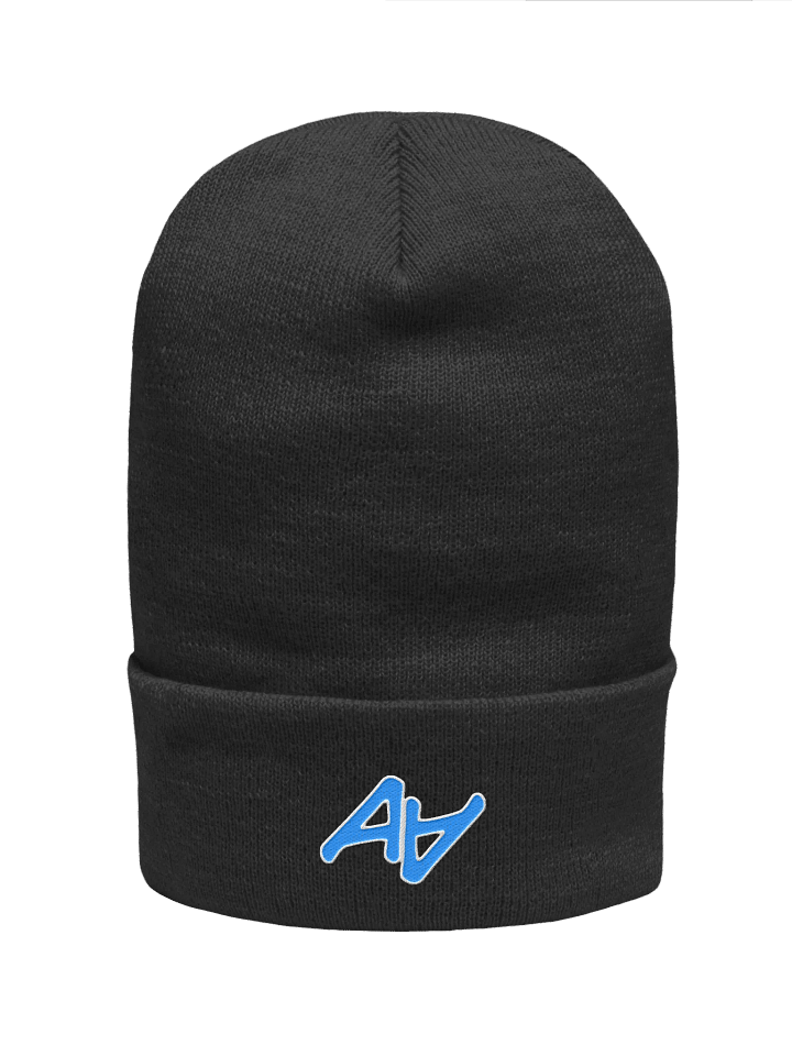 Flowing Blue Letters Knit Beanie product image (4)