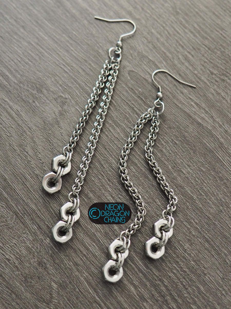 Astral Hex Nut Earrings product image (4)