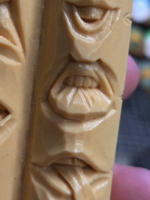 Another of my vintage woodcarving study sticks!  This one is Harlod Enlow's 