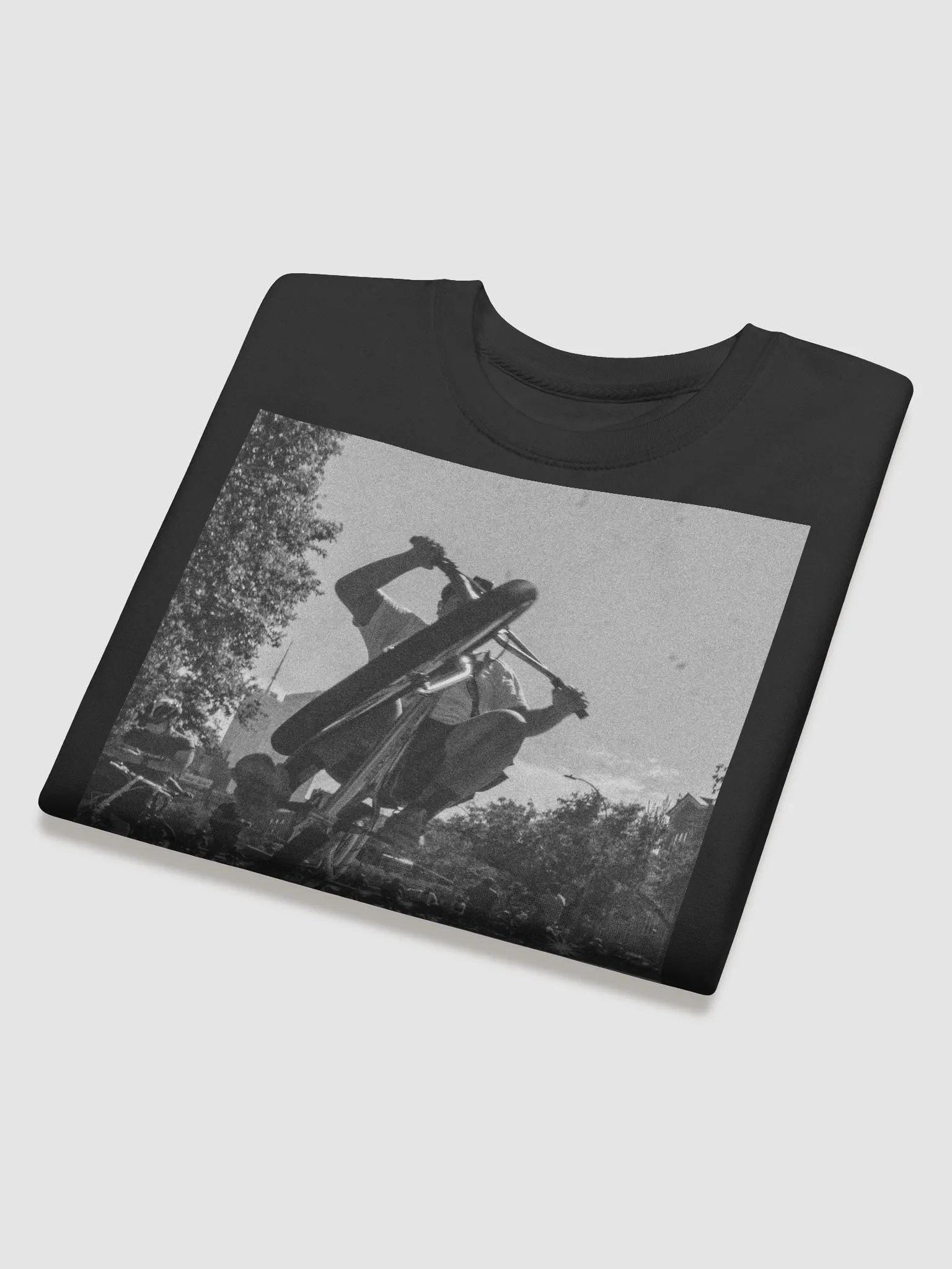 "Wheelie" Street Photography Cotton Heritage Premium Sweatshirt - 03392 product image (4)