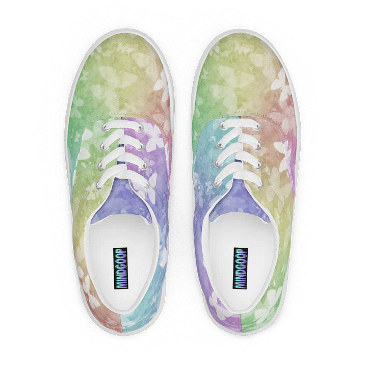 butterfly rainbow frost canvas shoes (womens) product image (2)