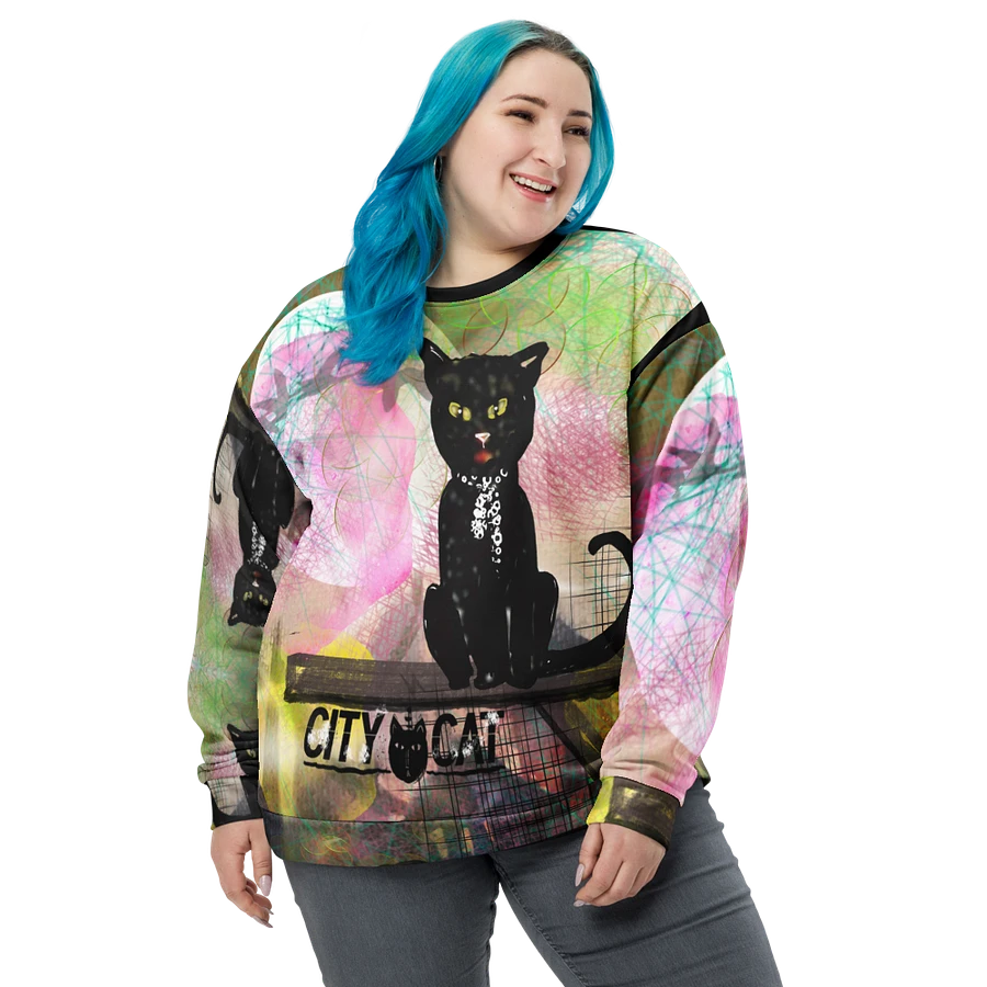 CityCatPaint4 Unisex Art Sweatshirt product image (1)