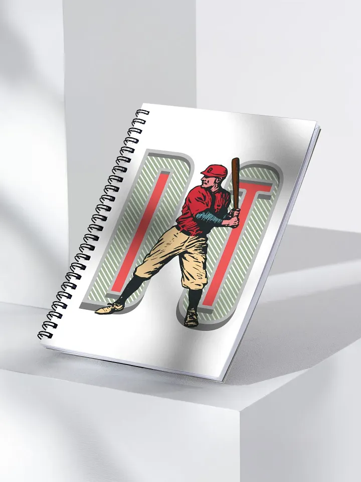 Do It Baseball Vintage Swing Spiral Notebook product image (2)