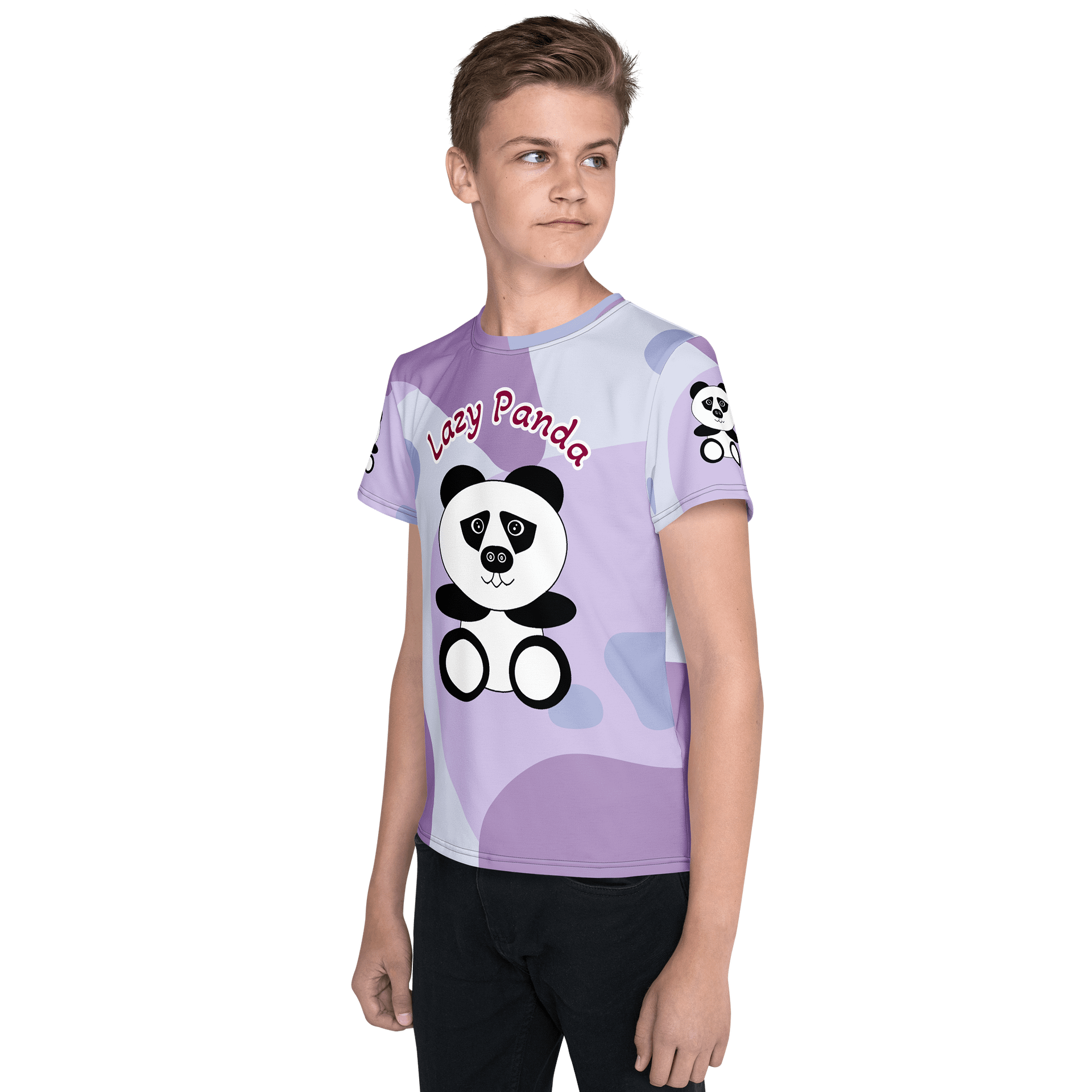 Lazy Panda All-Over Print Youth T-Shirt product image (3)