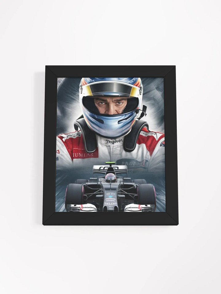 Poster for F1 featuring a man in a helmet, promoting the thrilling world of Formula 1 racing. product image (4)