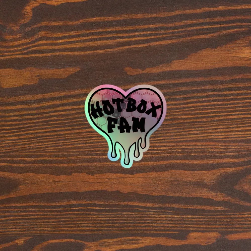 HOT BOX FAM PALE PINK HONEY COMB STICKER product image (5)