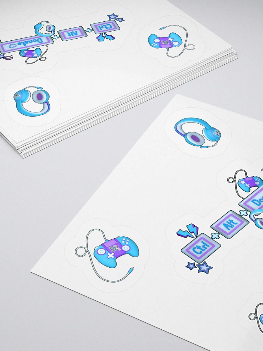 CTRL ALT Donate 2025 - Sticker Pack (Blue) product image (4)