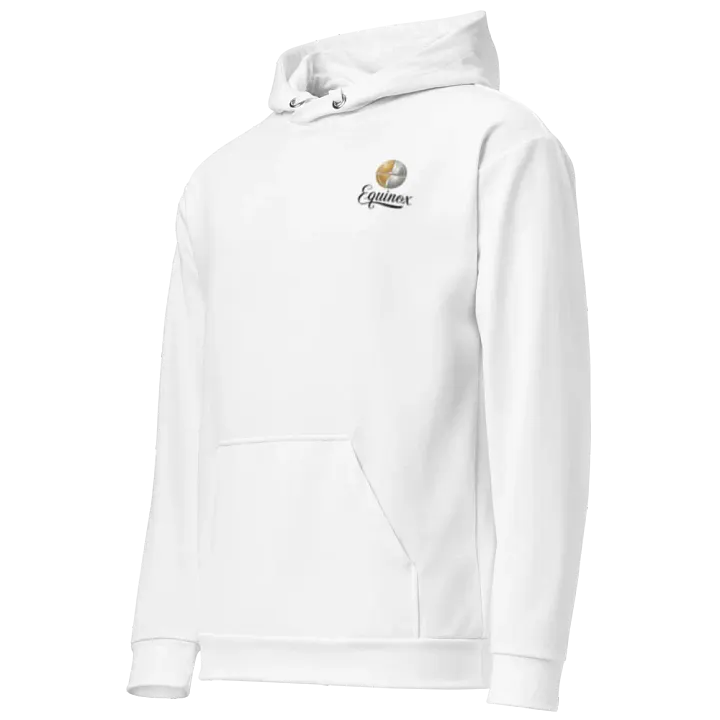 Equinox Recycled Unisex Hoodie with Balance Design - White product image (2)