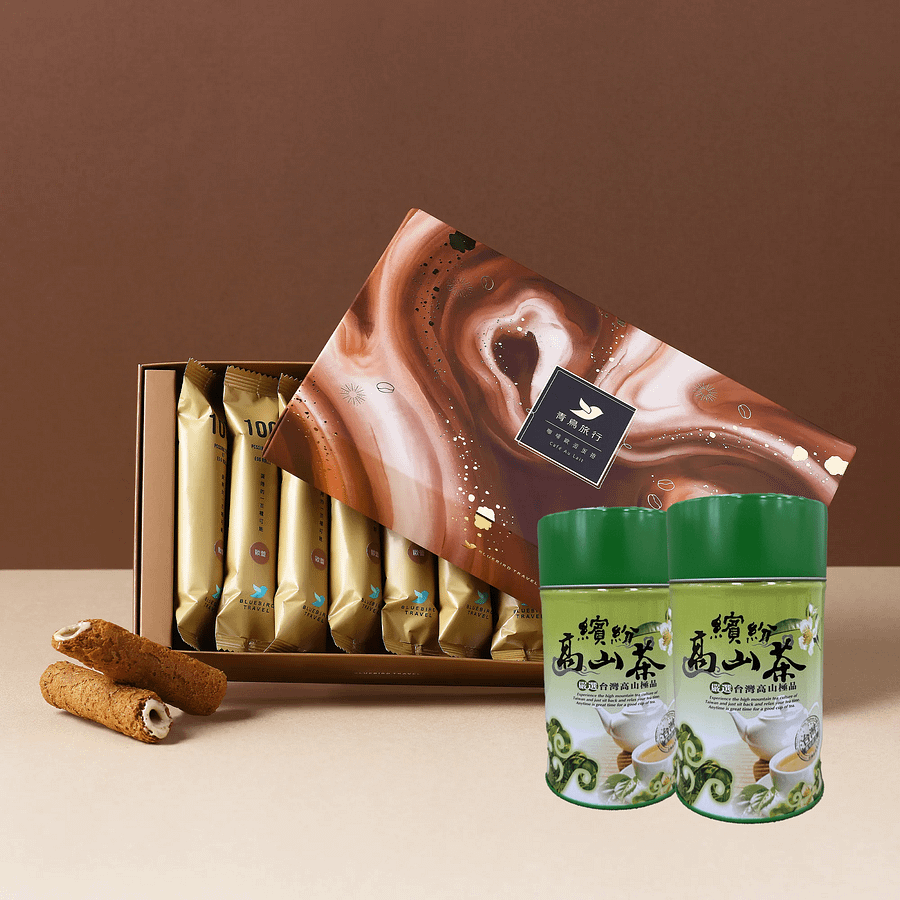 限量端午組合：濃香蛋捲-咖啡歐蕾口味1盒 + 阿里山高山烏龍茶2罐 product image (1)