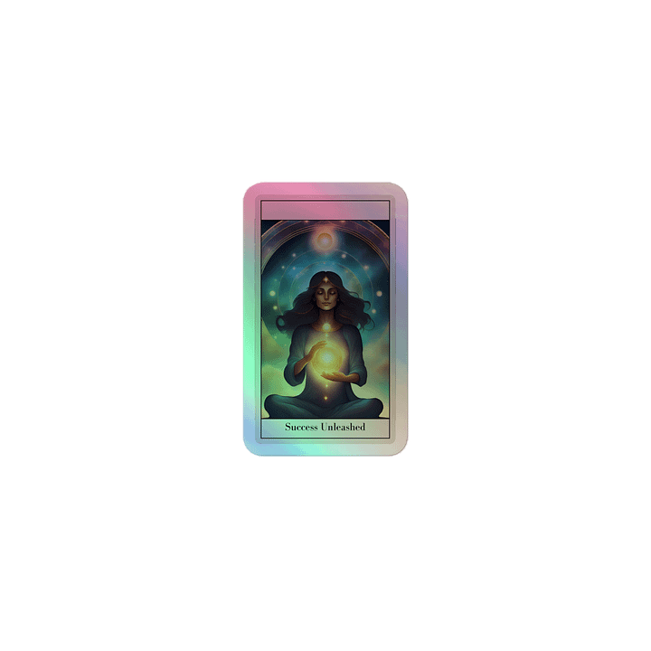 Success Unleashed Holographic Tarot Sticker product image (1)